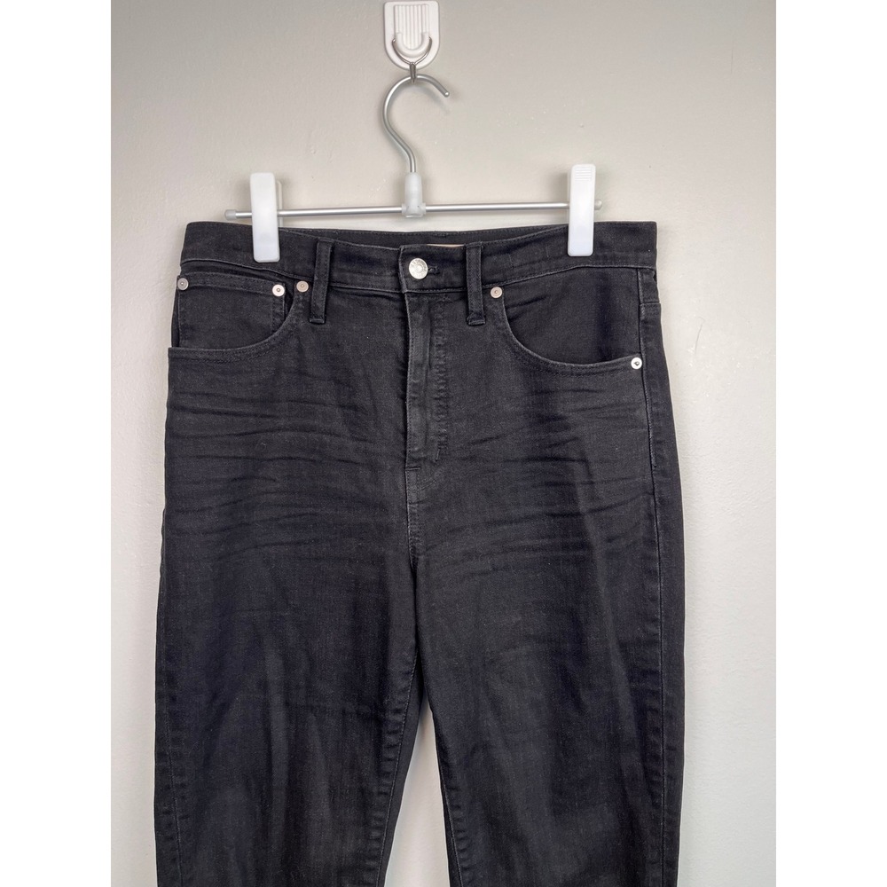 Madewell‎ Classic Straight Jean High Rise Faded Black Denim Size 27 - Picture 2 of 8